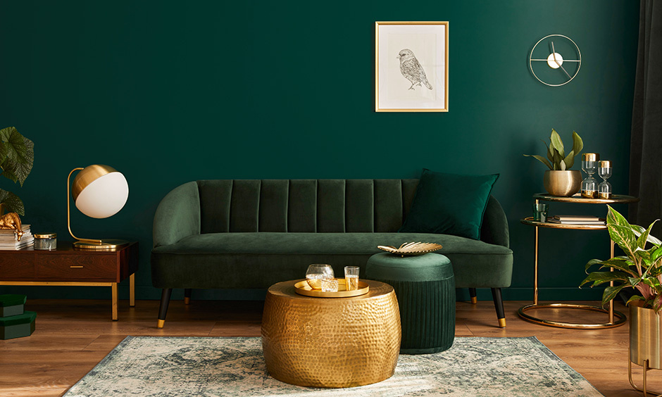 Teapoy furniture designed with an industrial-style metal aesthetic