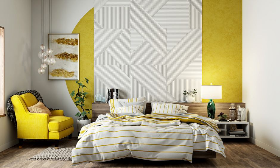 Modern interior wall painting ideas with mixed colours and accent walls