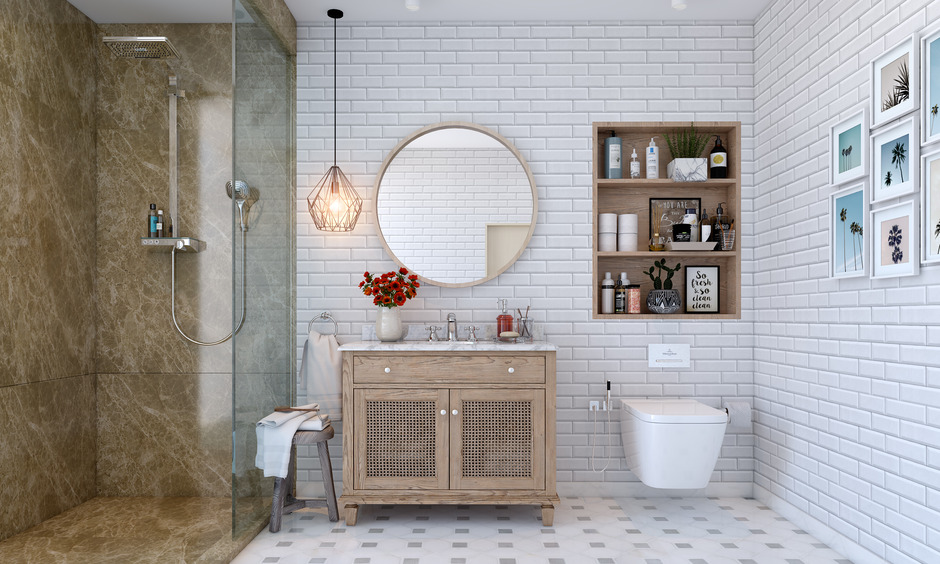 Durable PVC bathroom wall panels in glossy finishes offer a stylish, waterproof, and budget-friendly solution