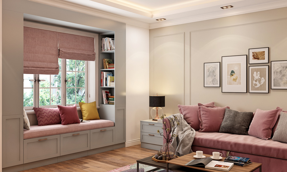 Interior design trends in Chennai embrace bay windows, enhancing light and creating cosy reading nooks.