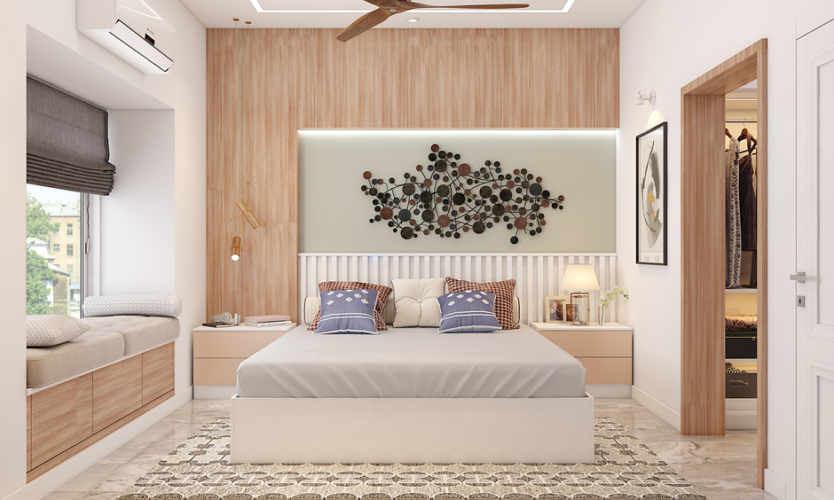 Modern 5 BHK house design with large windows and inviting outdoor spaces.