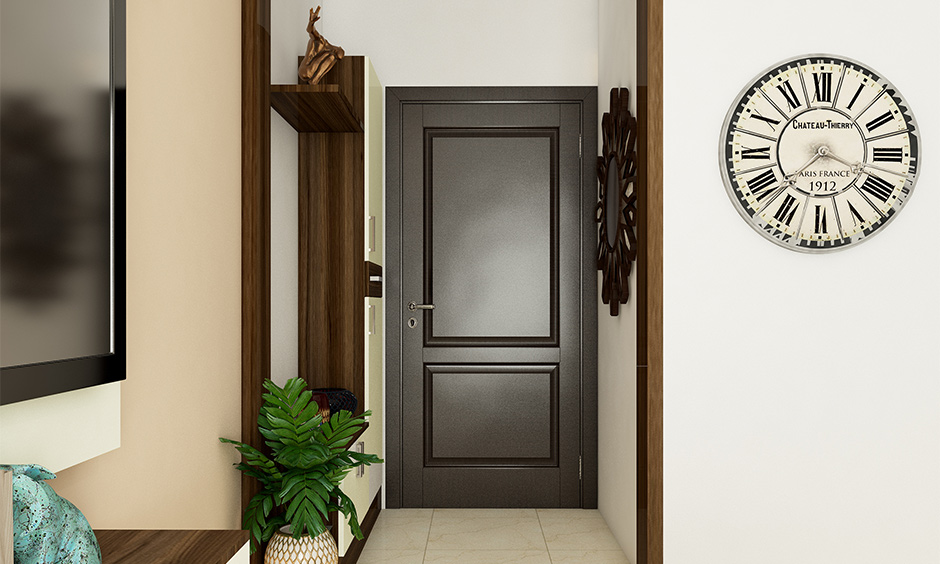 Wall clock in calming white for north wall as per Vastu, enhancing peace and wealth in your living space.