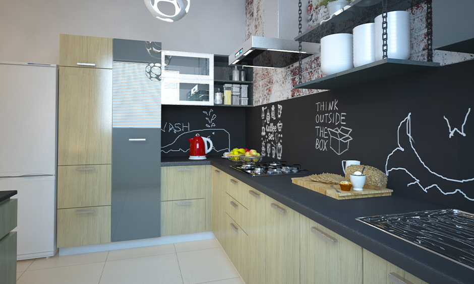 Cosy kitchen with efficient semi-modular design and optimal storage