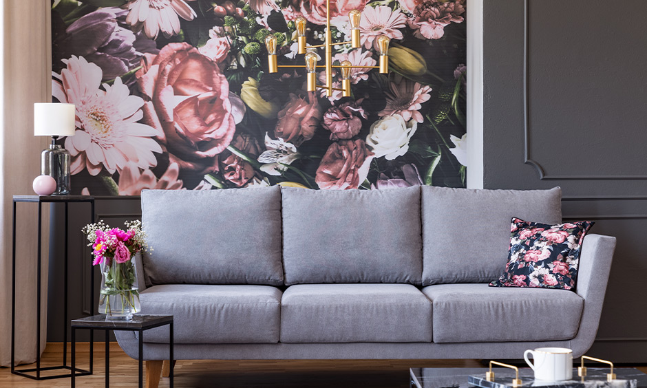 Modern Victorian interior design with rich colours, gold accents, and elegant Gothic elements.