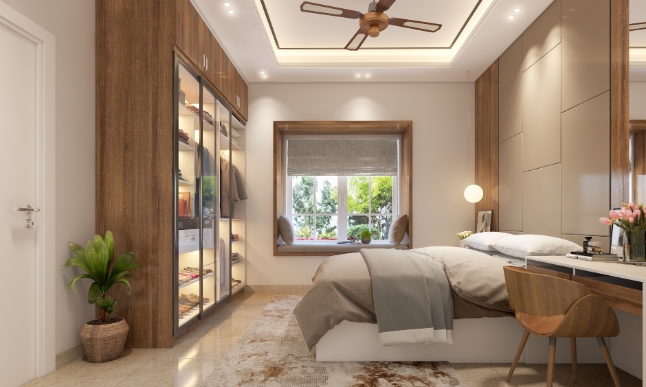 Smart luxury home with voice automation, mood lighting, and modern appliances