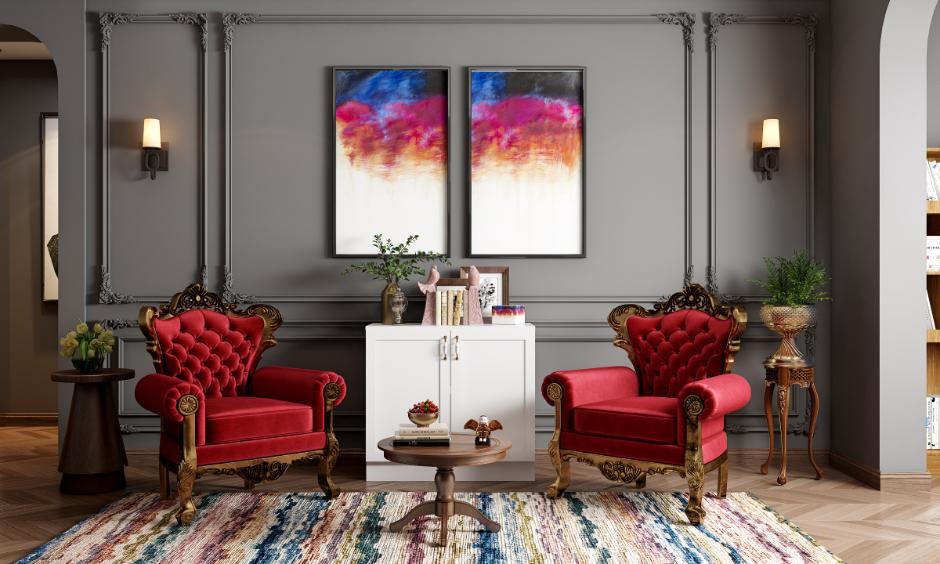 Living space reflecting popular styles in classic interior design with elegance and balance.